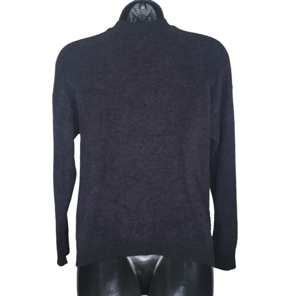 Joie Black Fuzzy Button-Up Cardigan Size Medium - image 5